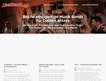 Tablet Screenshot of livebands.ch